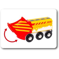 BRIO World - Treno Spazzaneve, Treni, Vagoni, Veicoli, 4 Pezzi, EtÃ  Raccomandata 3+, 33606