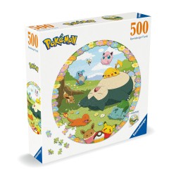 Ravensburger - Puzzle PokÃ©mon Fiore - Puzzle rotondo PokÃ©mon da 500 pezzi per adulti e bambini dai 12 anni in su