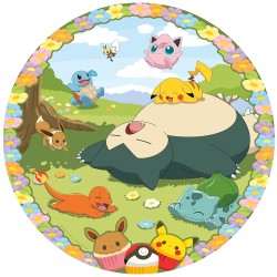 Ravensburger - Puzzle PokÃ©mon Fiore - Puzzle rotondo PokÃ©mon da 500 pezzi per adulti e bambini dai 12 anni in su
