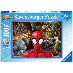 Ravensburger - Marvel Spiderman Puzzle da 100 pezzi XXL per bambini dai 6 anni in su