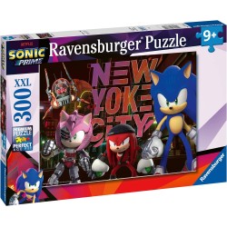 Ravensburger - Puzzle XXL Netflix Sonic Prime, Idea Regalo per Bambini 9+ Anni, Gioco Educativo e Stimolante, 300 pezzi