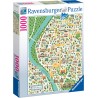 Ravensburger - Puzzle Mappa di Siviglia, 1000 Pezzi, Idea regalo, per Lei o Lui, Puzzle Adulti