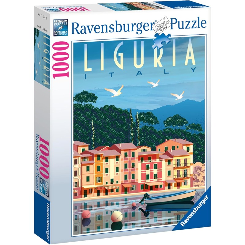 Ravensburger Puzzle Las Vegas 1000 Pezzi - Dimensioni 50x70 Cm, Per Adulti, Ideale Come Passatempo E Regalo