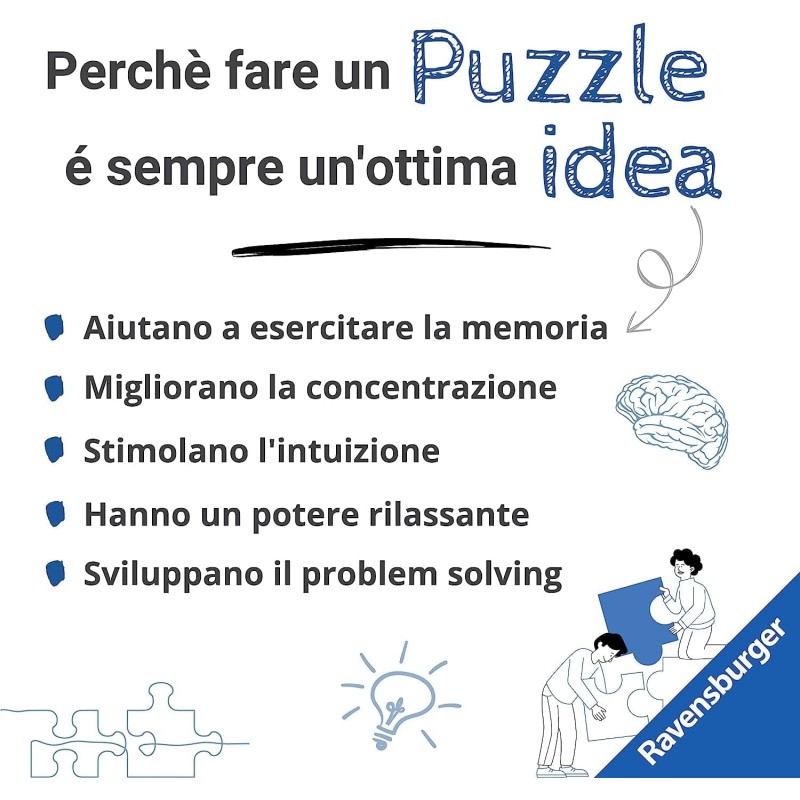 Ravensburger - Puzzle Case Colorate, 2 Puzzle da 1000 Pezzi, Puzzle per Adulti e Ragazzi, Idea Regalo per Lei o Lui, Gioco da Tavola, 70x50 cm, Esclusiva