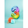 Bigiemme - Folat Palloncino in mylar Yummy Gummy Rainbow Numero 3, 86 cm, Multicolore, 5FL63243