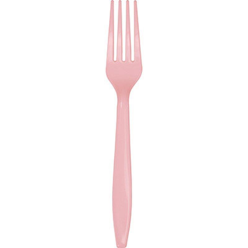 Forchetta plastica h. 18 cm Rosa Pastello 24 pz, 8C010468 Forchetta plastica h. 18 cm Rosa Pastello 24 pz, 8C010468