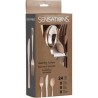 Posate assortite metallizzate Rosegold 24 pz, 8C338364