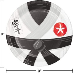 Piatto 23 cm Karate 8 pz, 8C346241