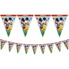 Festone bandierine triangolari Mickey Playful 1 pz , Club House, 5PR81515