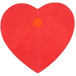 Festone cuori rossi carta, 4 metri 1 pz, 530620