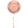 Pallone foil 18&quot; - 45 cm Happy 18th, Elegant Lush Blush Rosa 1 pz, 5FL67718