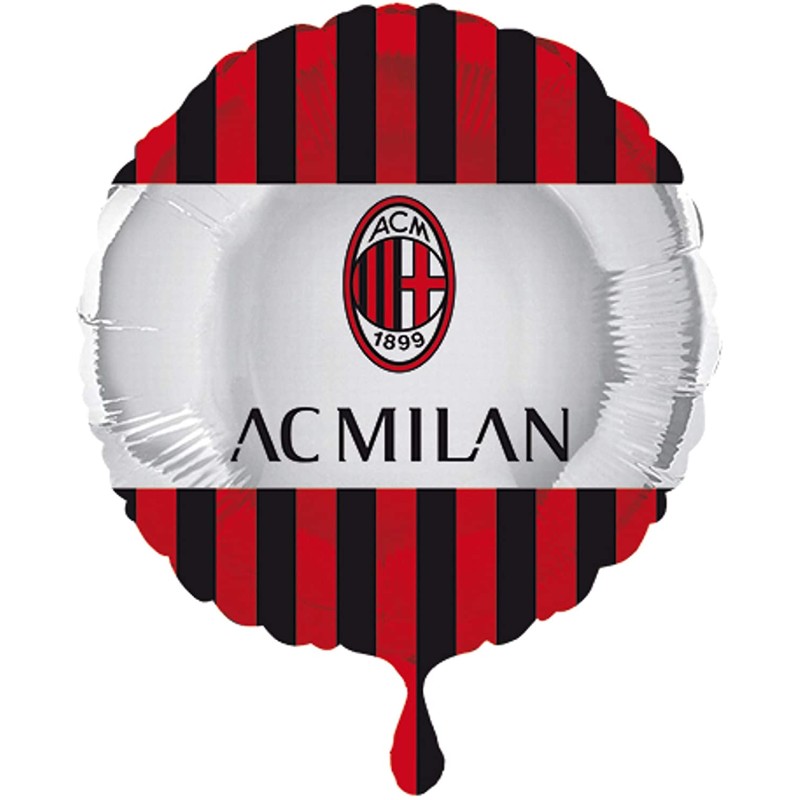 Pallone foil 17" - 43 cm Milan 1 pz, 6B800005