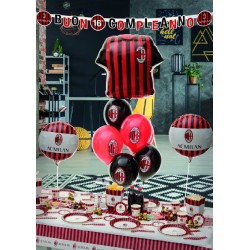 Pallone foil 17" - 43 cm Milan 1 pz, 6B800005