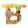 Festone Buon Compleanno Candy 280x15 Cm XL, Multicolor, 1pz, 5IT29295