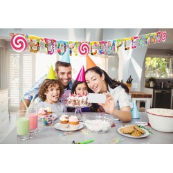 Festone Buon Compleanno Candy 280x15 Cm XL, Multicolor, 1pz, 5IT29295
