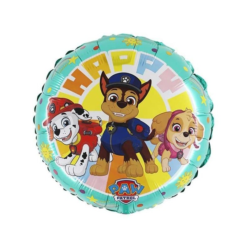 Pallone foil 18&quot; - 45 cm Paw Patrol 1 pz, 7AL18045