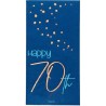Tovaglioli di carta per 70Â° compleanno, Elegant Blu 33x33, 10 pz, 5FL66270