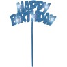 Scritta luminosa Happy Birthday 20 x 13 cm Azzurro, 1 pz, 5UN90878