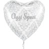 Pallone foil 18&quot; - 45 cm Oggi Sposi cuore 1 pz, 5NS99923-01