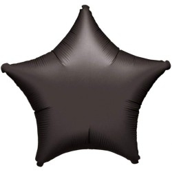 Pallone foil 17&quot; - 42 cm Stella Nero CONFEZIONATO SINGOLARMENTE 1 pz, 7A0068501