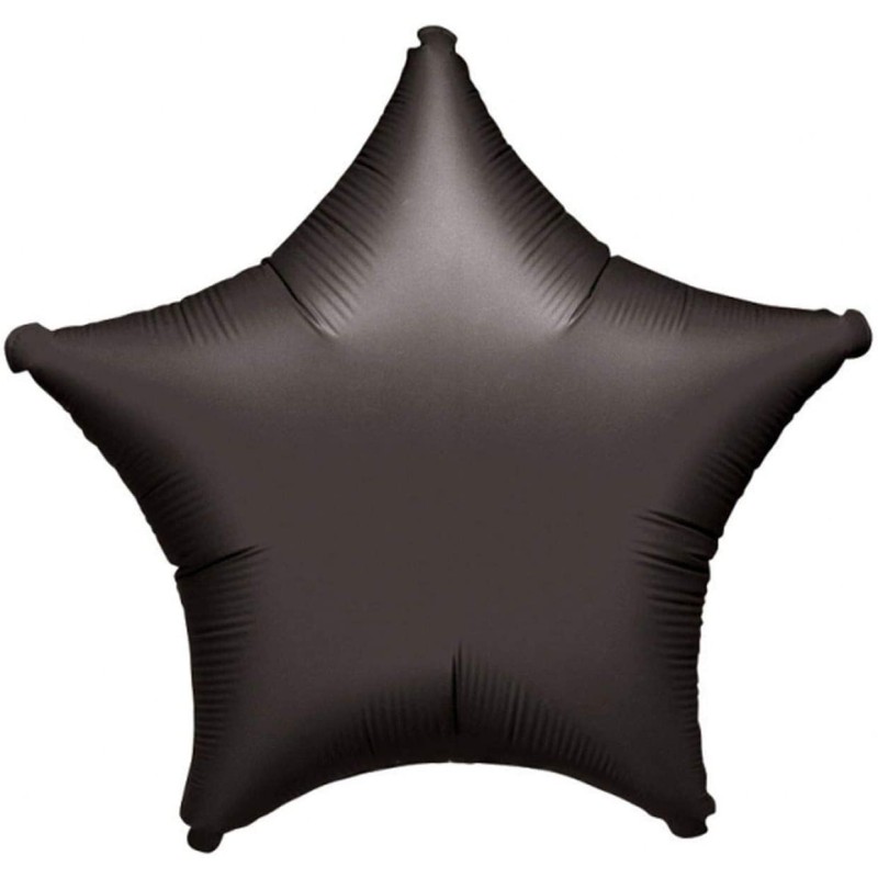 Pallone foil 17&quot; - 42 cm Stella Nero CONFEZIONATO SINGOLARMENTE 1 pz, 7A0068501