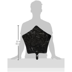 Pallone foil 17&quot; - 42 cm Stella Nero CONFEZIONATO SINGOLARMENTE 1 pz, 7A0068501