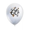Palloncini in Lattice 27 cm Buon Compleanno 60Â°, 6 pezzi