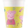 Bicchieri Carta FSC Peppa Pig Messy Play (200ml), 8 Pezzi, Multicolore, 93471