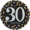 Piatto carta 23 cm Sparkling Celebrations 30 8 pz, 7AM551544