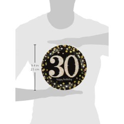 Piatto carta 23 cm Sparkling Celebrations 30 8 pz, 7AM551544