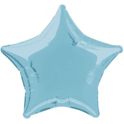 Pallone foil 17&quot; - 42 cm Stella Azzurro CONFEZIONATO SINGOLARMENTE 1 pz, 7A0712601