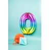 Palloncino in alluminio Yummy Gummy Rainbow Numero 0, 34" - 86 cm, Multicolore, 1 pz, 5FL63240