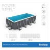 Bestway 56670 Power Steel Pro 488x244x122cm con Pompa di Filtrazione, Scaletta, Telo di Copertura