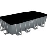 Bestway 56671 Power Steel 488x244x122cm con Pompa di Filtrazione a Sabbia, Scaletta, Telo di Copertura