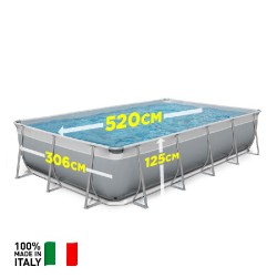 PISCINA FUTURA 550 - 520x265 H 125 (made in Italy) New plast