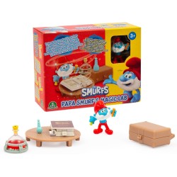 Giochi Preziosi - I Puffi - Mini Playset Del Laboratorio Di Grande Puffo Con Tanti Accessori E Un Grande Puffo Da 5,5 Cm Esclusi