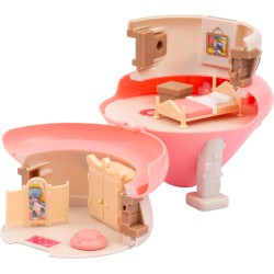 Giochi Preziosi - Puffi, Casa Magica che si apre, con 1 statuetta 5,5 cm e accessori, modelli casuali, giocattoli per bambini da