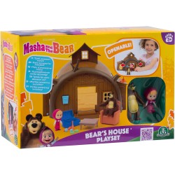 Giochi Preziosi - Masha E Orso - Casa Di Orso Playset Ricca Di Accessori E Con I Personaggi Articolati Di Masha E Orso Inclusi -