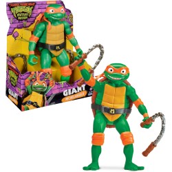 Giochi Preziosi - Michelangelo Tartarughe Ninja Caos Mutante, Michelangelo Gigante in versione Action Figure Articolata da 30 cm