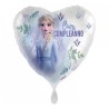Palloncino Cuore Frozen Elsa Buon Compleanno 17&quot; 43 cm, 1pz, 7AP108-DIS