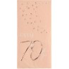Tovagliolo 33 x 33 cm Happy 70th Birthday, Elegant Lush Blush Rosa 10 pz, 5FL67270