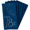 Tovaglioli di carta per 18Â° compleanno, Elegant Blu 33x33, 10 pz, 5FL66218