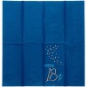 Tovaglioli di carta per 18Â° compleanno, Elegant Blu 33x33, 10 pz, 5FL66218