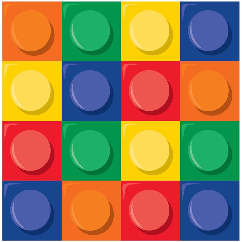 Tovagliolo 33 x 33 cm Block Party 16 pz, 8C102050