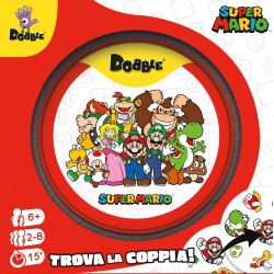 Asmodee - Dobble Super Mario, Eco-Sleeve, Divertente Gioco da Tavolo per Tutta la Famiglia, 2-8 Giocatori, 6+ Anni, Edizione in 