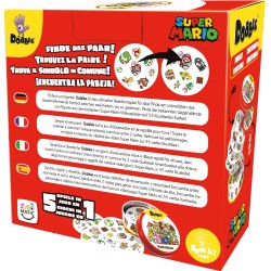 Asmodee - Dobble Super Mario, Eco-Sleeve, Divertente Gioco da Tavolo per Tutta la Famiglia, 2-8 Giocatori, 6+ Anni, Edizione in 