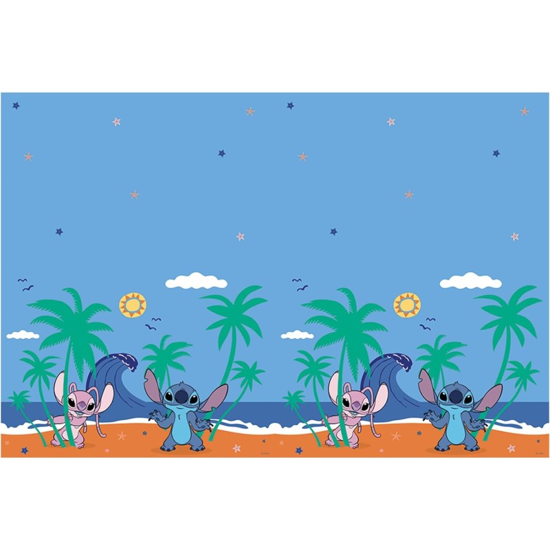 Procos - Tovaglia di plastica Stitch 120 x 180 cm - Blu Procos - Tovaglia di plastica Stitch 120 x 180 cm - Blu