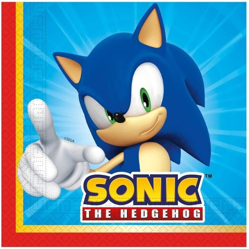 Tovaglioli Sonic Party 33x33 cm, 20 pezzi, 5PR95651