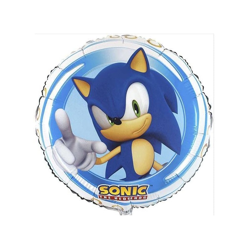 Palloncino Foil Tondo 45 cm Sonic, 7AL18053
