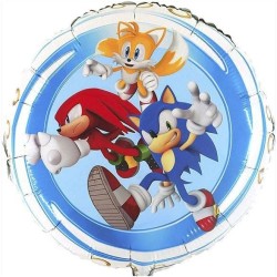Palloncino Foil Tondo 45 cm Sonic, 7AL18053